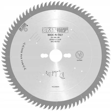 CMT 281.080.10M TARCZA/PIŁA 250x30mm Z80 K3,2mm P2,2mm