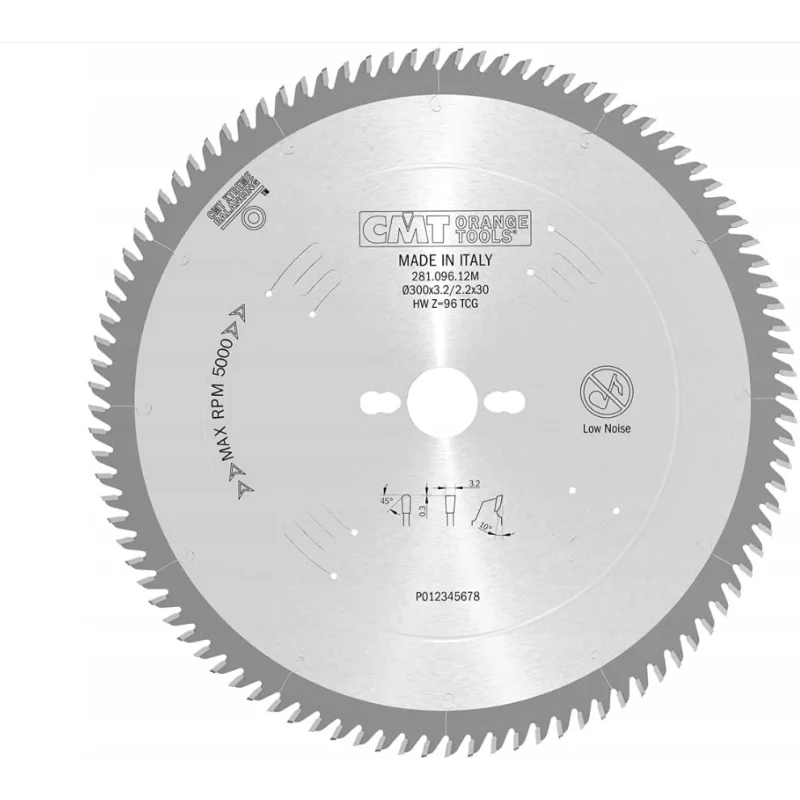 CMT 281.096.12M Piła do cięcia płyty laminowanej 300x30 96Z