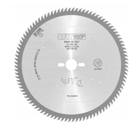 CMT 281.096.12M Piła do cięcia płyty laminowanej 300x30 96Z