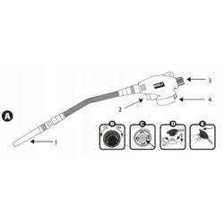 Dedra 31A034 Palnik gazowy z zap PIEZO elast dysza