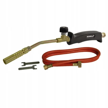 Zestaw do lutowania, palnik gazowy DEDRA 31B010 dysza 17mm, wąż 2m