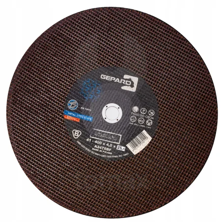 Tarcza do metalu 41 95A 400x4,0x25,4 GEPARD STANDA