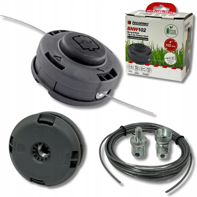 Głowica żyłkowa Tecomec M8x1,25LZ/ M10x1,25LW/102mm