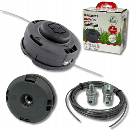 Głowica żyłkowa Tecomec M8x1,25LZ/ M10x1,25LW/102mm