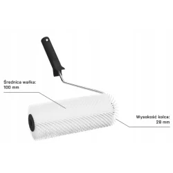 Wałek jeż do odpowietrzania wylewek 250/28 5664 SOLID