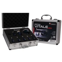 Zestaw VITALE MIDI otwornice 6,6,8,10,12,20,35,68mm+adapter M14 w walizce FERRATi
