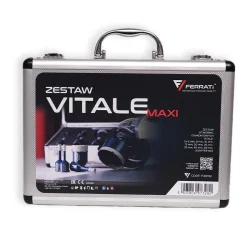 Zestaw VITALE MAXI otwornice 6,6,8,10,12,20,25,35,45,68mm+adapter M14 w walizce FERRATi