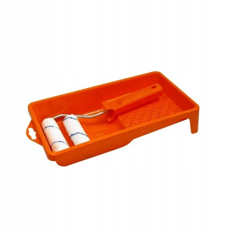 ZESTAW MALARSKI DO MALOWANIA - KUWETA + 2X WAŁEK 10CM Z UCHWYTEM SOLID