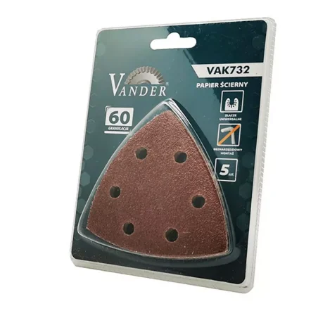 Papier ścierny VAK732 do VUW766  g.60 /5szt/ VANDER