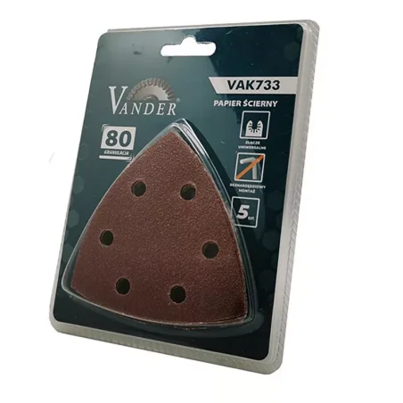 Papier ścierny VAK733 do VUW766  g.80 /5szt/ VANDER