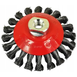 Szczotka stożkowa drut splatany FI 115x15 mm gwi