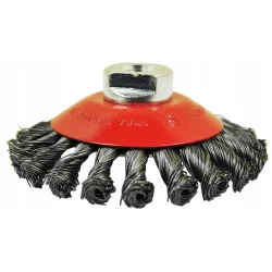 Szczotka stożkowa drut splatany FI 115x15 mm gwi