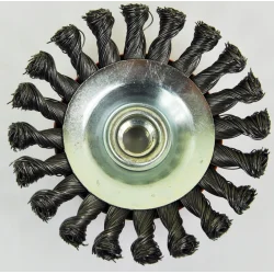 Szczotka stożkowa drut splatany FI 115x15 mm gwi