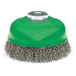 Szczotka doczołowa 80mm drut nierdzewny falisty 0,