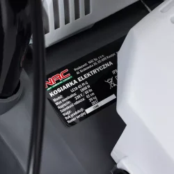 Kosiarka elektryczna 1800W, INDUKCYJNY, 42cm, plastic, kosz 50l, 2in1(mielenie)  LE18-42-PI-G Nac