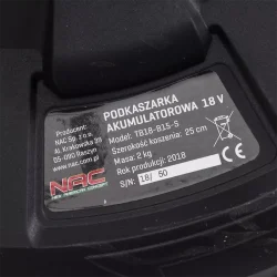 Podkaszarka akumulatorowa 18V 1,5Ah TB18-B15-S Nac