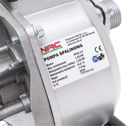 Pompa ogrodowa spal.1.25KM, 2-suw,8000l/h,wys tł 25m PP42-2-T Nac