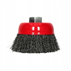 Szczotka doczołowa M14, drut falowany 120mm Verkat