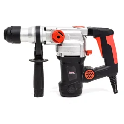 MŁOT UDAROWY SDS+ 1250 W, obr 0-800 min, funkcja kucia, walizka-uchwyt wiertarski, dłuta i wiertła SDS+ NAC