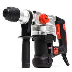MŁOT UDAROWY SDS+ 1250 W, obr 0-800 min, funkcja kucia, walizka-uchwyt wiertarski, dłuta i wiertła SDS+ NAC