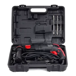 MŁOT UDAROWY SDS+ 800W, obr 0-850 min, funkcja kucia, walizka-uchwyt wiertarski, dłuta i wiertła SDS+ NAC