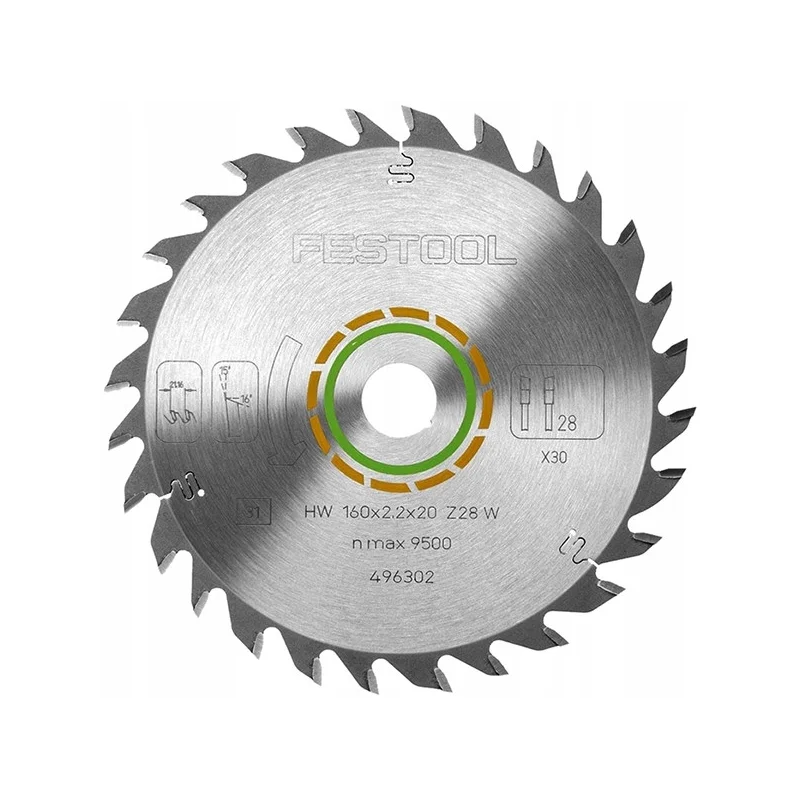 Tarcza pilarska uniwersalna HW 160X2,2X20 W28 FEST