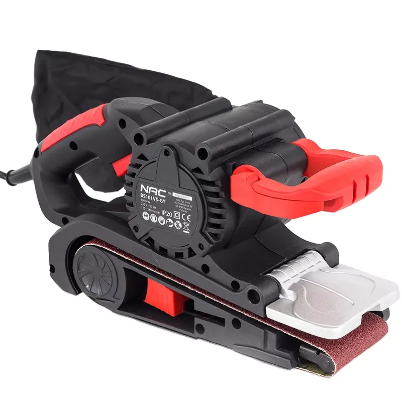 SZLIFIERKA TAŚMOWA 1010W, pręd obr 120 - 380 m./min. BS101VS-GY NAC