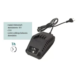 Wiertarko-wkrętarka 18V/2x2,0Ah akum. Li-ion Samsung VWA718 2 Vander WALIZKA