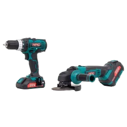 Zestaw wiertarko-wkrętarka+szlifierka kątowa 20V CDB-LI-20V+AGE-125- LI-20V NAC