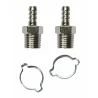Złączka męska 1/4" z końcówka do węża 6x11mm -2szt + zaciski 156032XSTN STANLEY