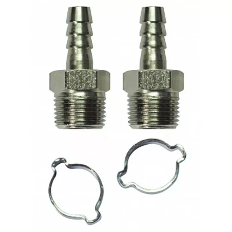 Złaczka męska 3/8" z końcówka do węża 8x13mm -2szt + zaciski 156033XSTN STANLEY
