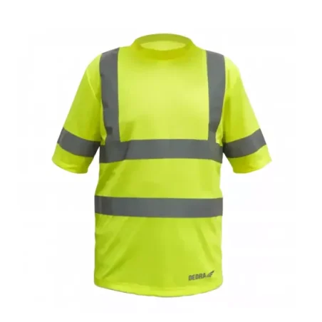 Koszulka męska t-shirt odblaskowa ,żółta roz XL  bh81T-XL DEDRA
