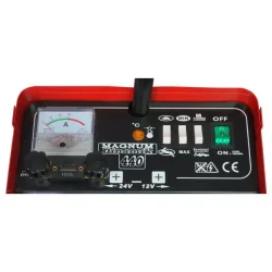 Prostownik 60A, rozruch: 400A, 12/24V 230V DINAMIK 440  MAGNUM CZERWONY