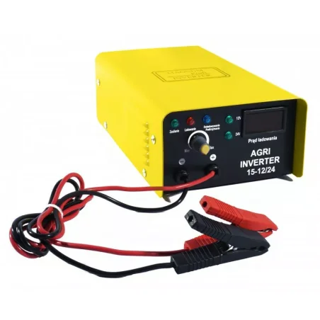 Prostownik inwerterowy AGRI 15 Automatic 12/24V / 3-10A ŻÓŁTY MAGNUM