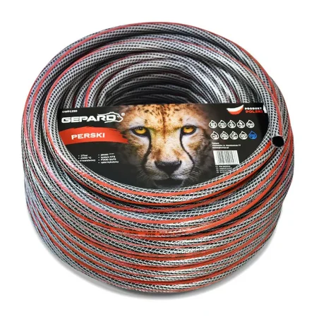 Wąż ogrodowy GEPARD PERSKI 1/2" 20m, 27bar, -20/60 °C  4-warstwowy, jakość **** system NTS, FOOD SAFE, oplot krzyżowy