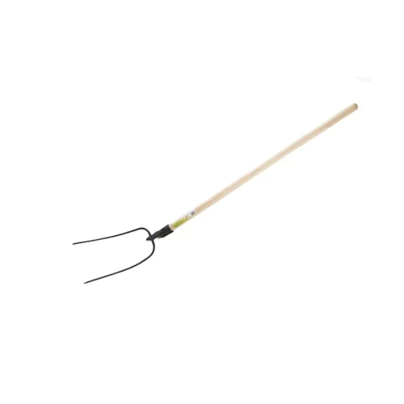 Widły gospodarcze 2-zębne z drewnianym trzonkiem prostym