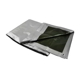 Plandeka SREBRNA z PE -10 x 15 m 130g AGR-J. (op.1szt)