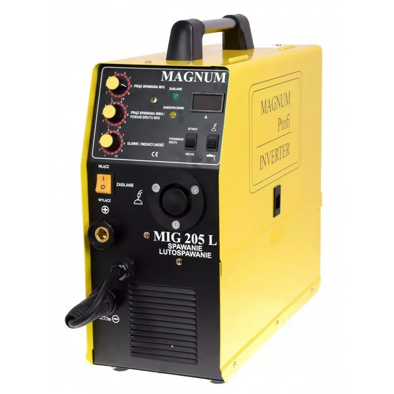 Półautomat spawalniczy MIG/MAG MMA 200A 60% 230V Lutospawanie MIG 205L MAGNUM