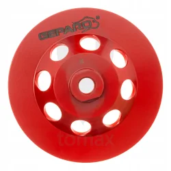 Tarcza tarnik diamentowy płaski 125mm M14 czerwony