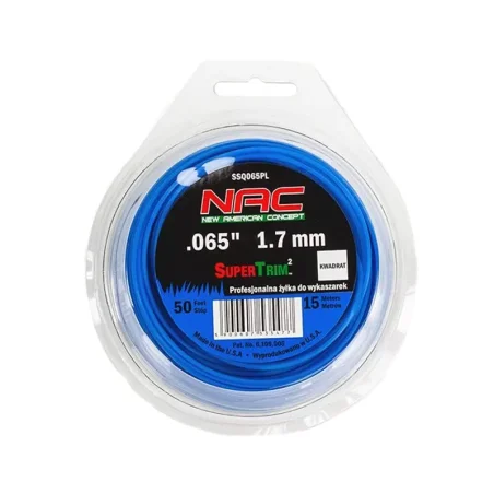 Żyłka tnąca kwadrat 1,7mm/15mb SSQ065PL  NAC