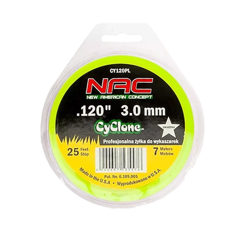 Żyłka tnąca gwiazdka 3mm/7mb CY120PL NAC