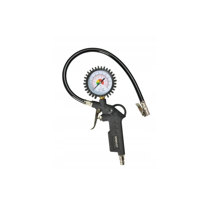 Pistolet do pompowania z manometrem, 10bar, STANLE