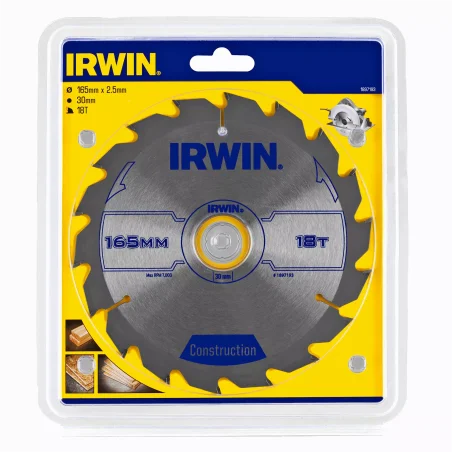 Piła tarczowa do drewna OPP IR 165mm/18T IRWIN