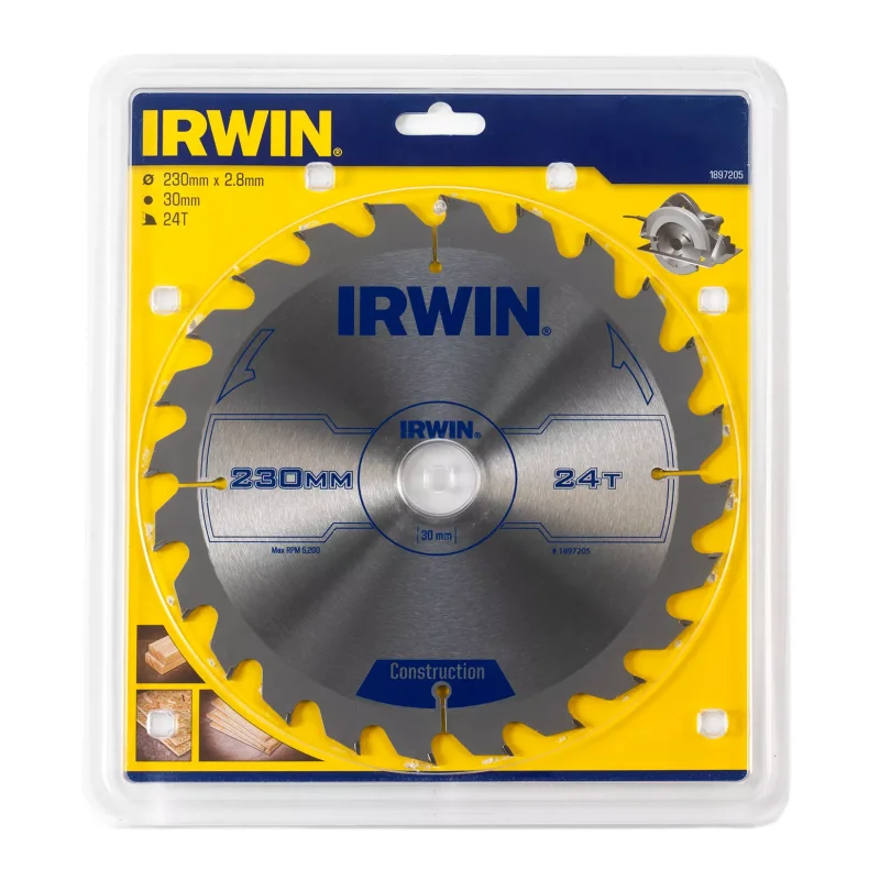 Piła tarczowa do drewna OPP IR 230mm/24T IRWIN