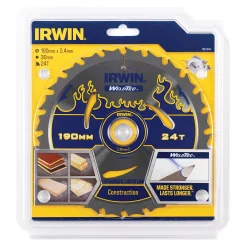 Piła tarczowa WELDTEC do pilarek ręcznych 190mm/24T IRWIN