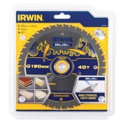 Piła tarczowa WELDTEC do pilarek ręcznych 190mm/40T IRWIN