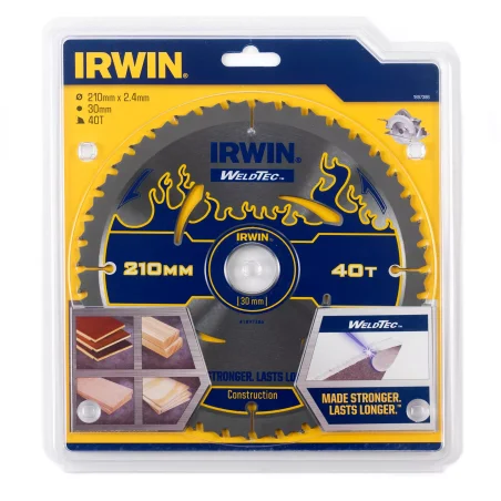 Piła tarczowa WELDTEC do pilarek ręcznych 210mm/40T IRWIN