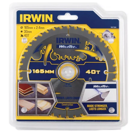 Piła tarczowa WELDTEC do pilarek ręcznych 165mm/40T IRWIN