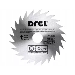 Piła tarczowa CV do drewna 125 mm x 24 T CON-TCV-1202 Condor