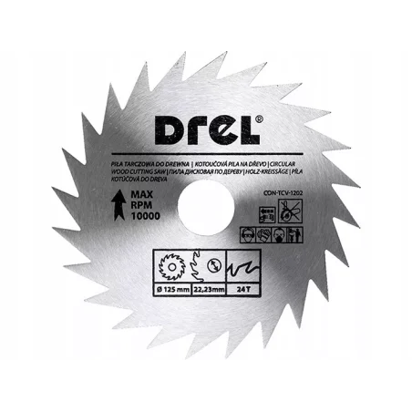 Piła tarczowa CV do drewna 125 mm x 24 T CON-TCV-1202 Condor